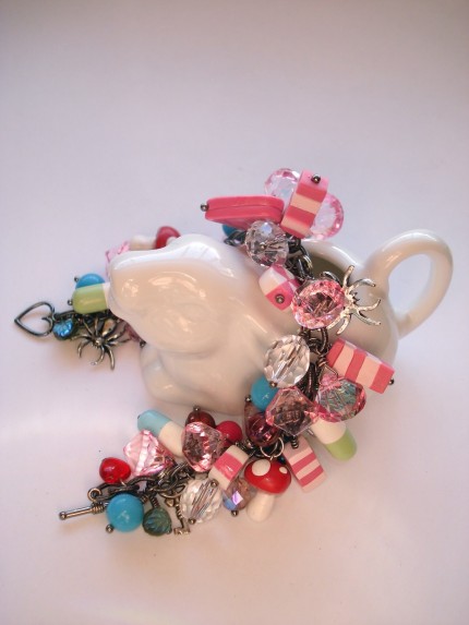 White Rabbit Alice in Wonderland by Gearbunny bracelet