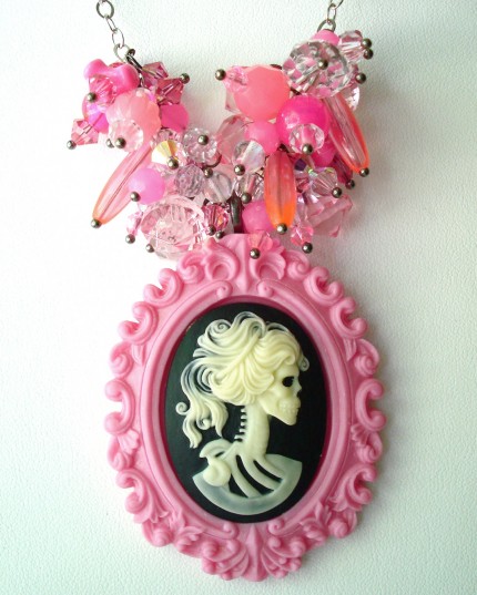 Handmade Pink Death and Bubblegum Choker