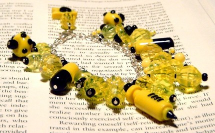 Radioactive Neon Yellow Cha Cha Bracelet